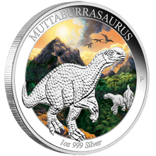 澳大利亞恐龍時代精鑄銀幣